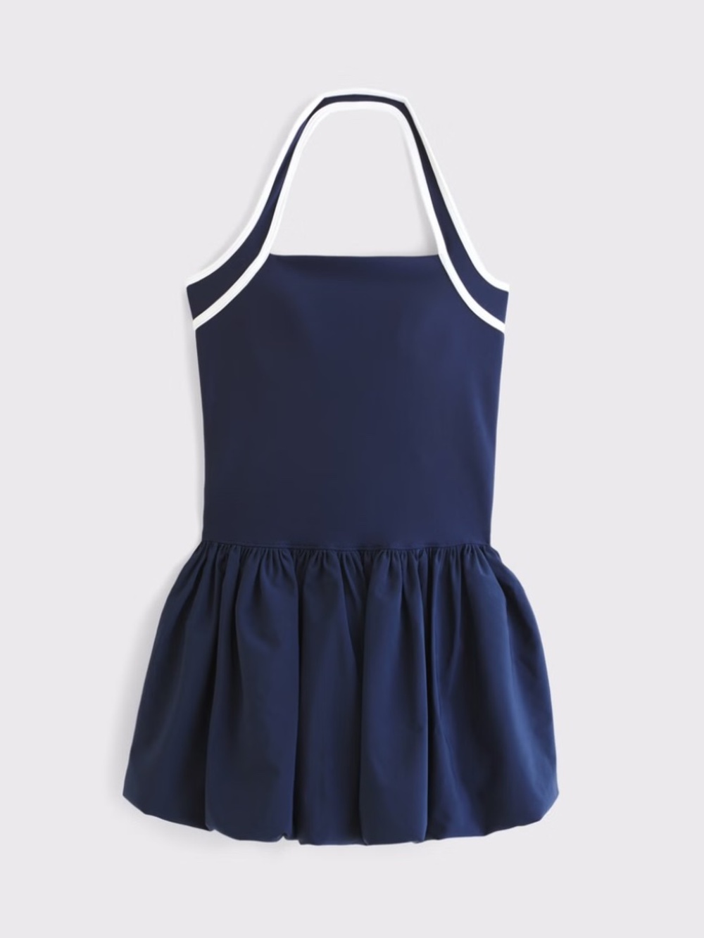 Abercrombie YPB motionTEK Halter Bubble Hem Mini Dress